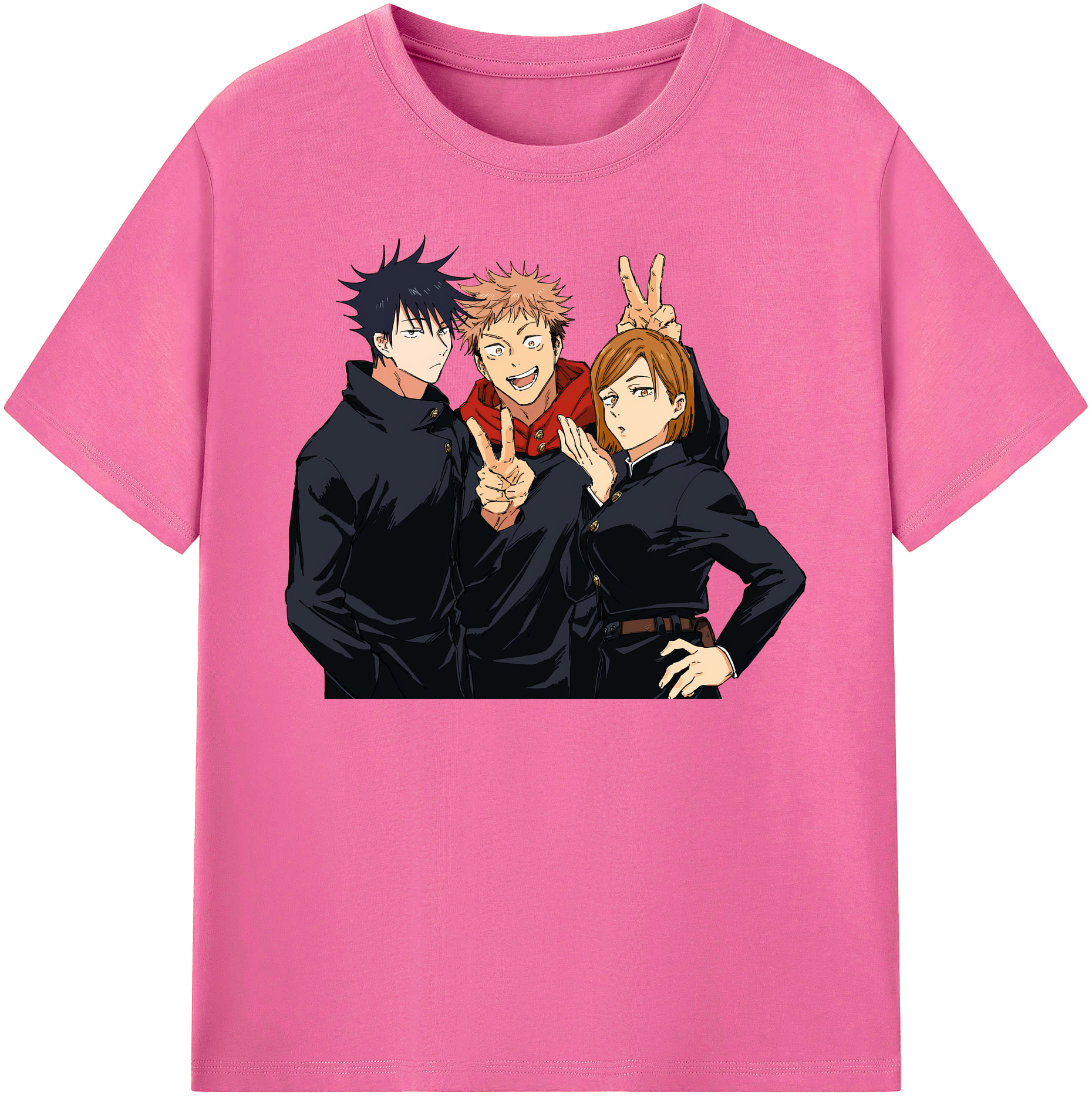 （画像用） 呪術廻戦 Jujutsu Kaisen レディースカジュアルプリントTシャツ（綿100％）